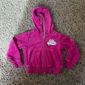 Vintage Pink Nike Velvet Full-Zip Hoodie